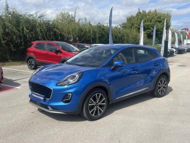 Voir le détail de l'offre de cette FORD Puma 1.0 Flexifuel 125ch S&S mHEV Titanium de 2023 en vente à partir de 231.54 € / mois